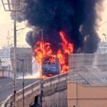 Se incendia autobús en Veracruz
